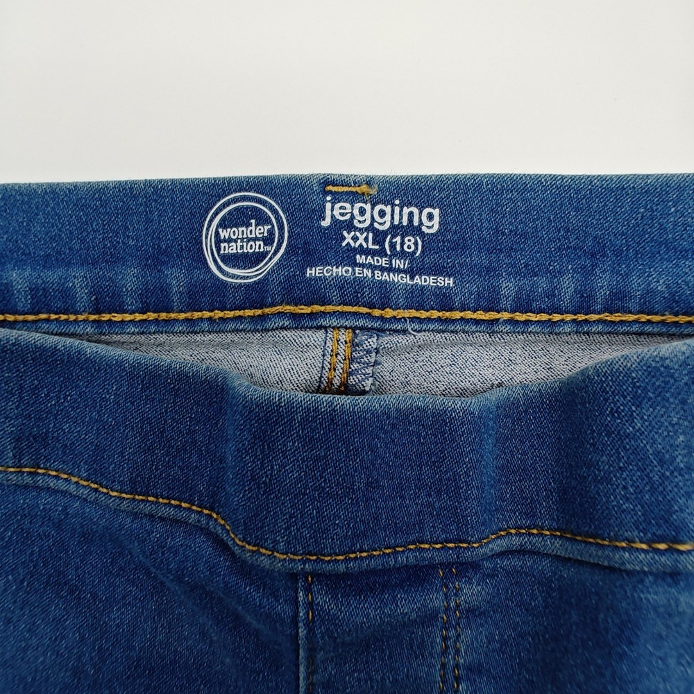 Jeggings NWT Wonder Nation Girls XXL 18 Pull On Elastic Waist Stretch‎ Jeans - Picture 4 of 7